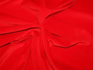 1 Metre Red 100% Cotton Velvet Fabric, 44" Width CODE R714