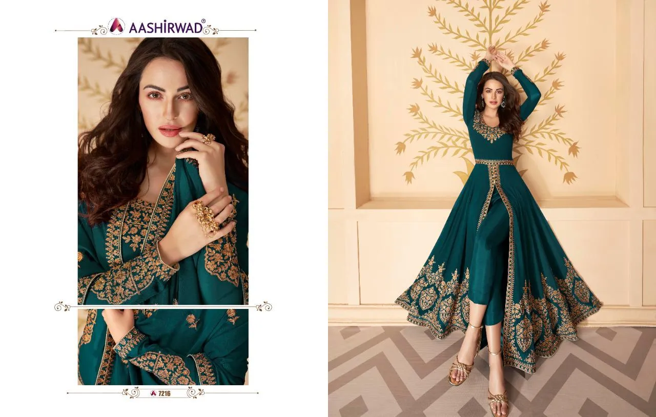 Aashirwad Creation Presents Paakhi Georgette Fancy Designer Salwar Suits