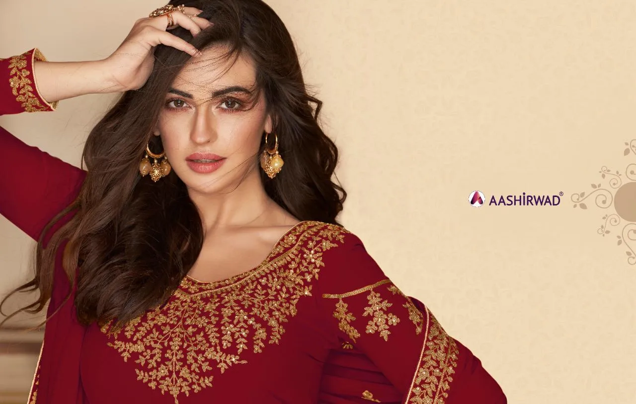Aashirwad Creation Presents Paakhi Georgette Fancy Designer Salwar Suits