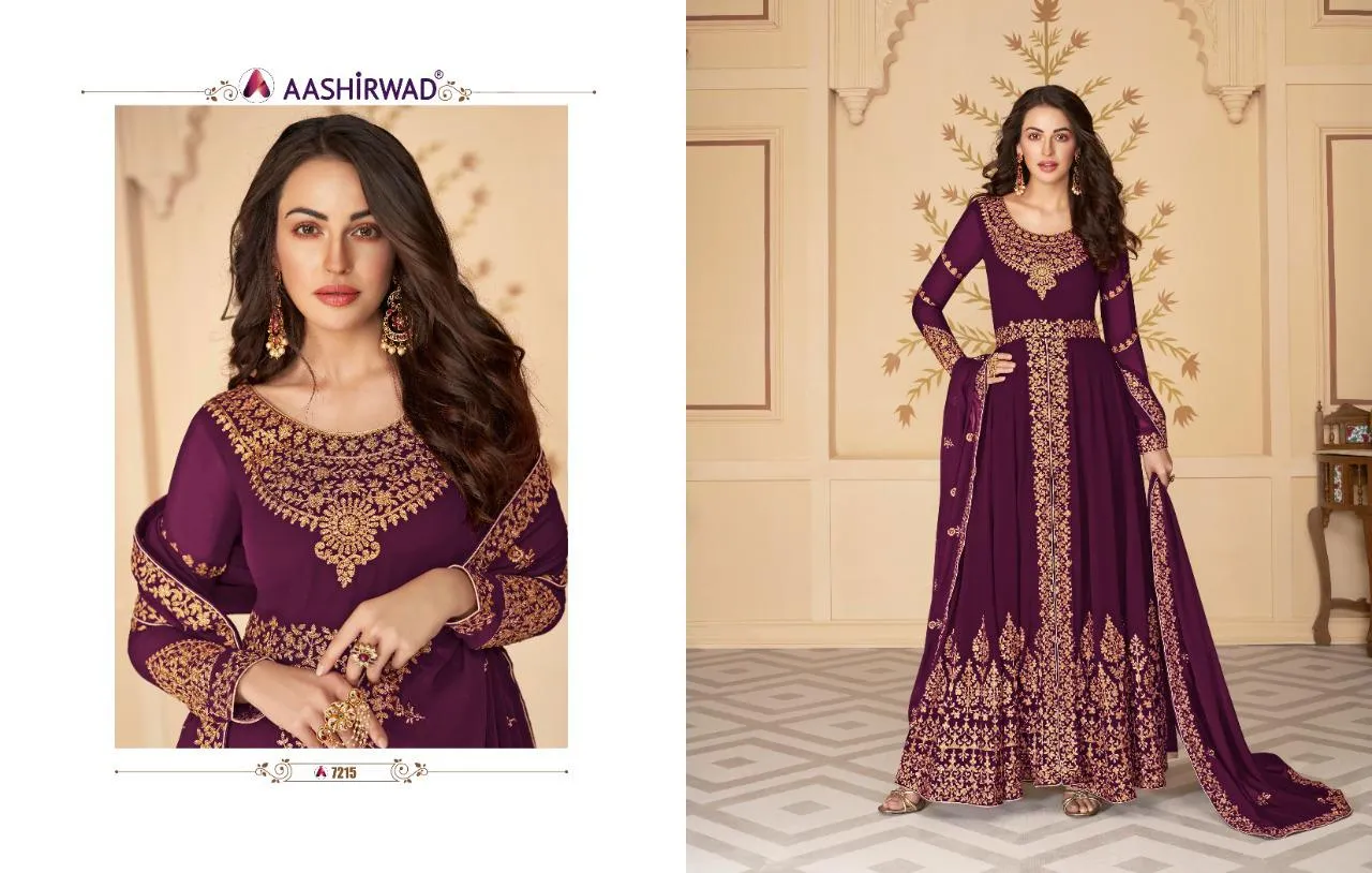Aashirwad Creation Presents Paakhi Georgette Fancy Designer Salwar Suits