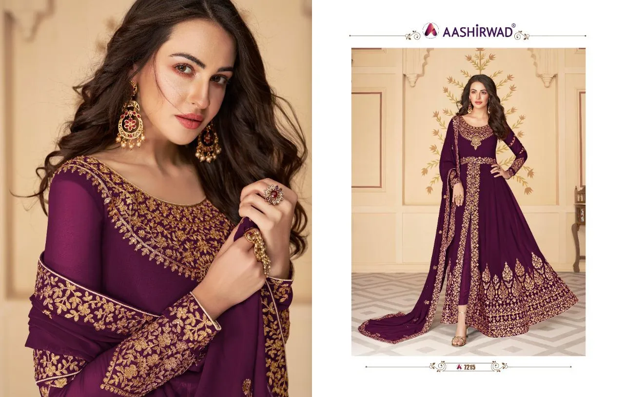 Aashirwad Creation Presents Paakhi Georgette Fancy Designer Salwar Suits