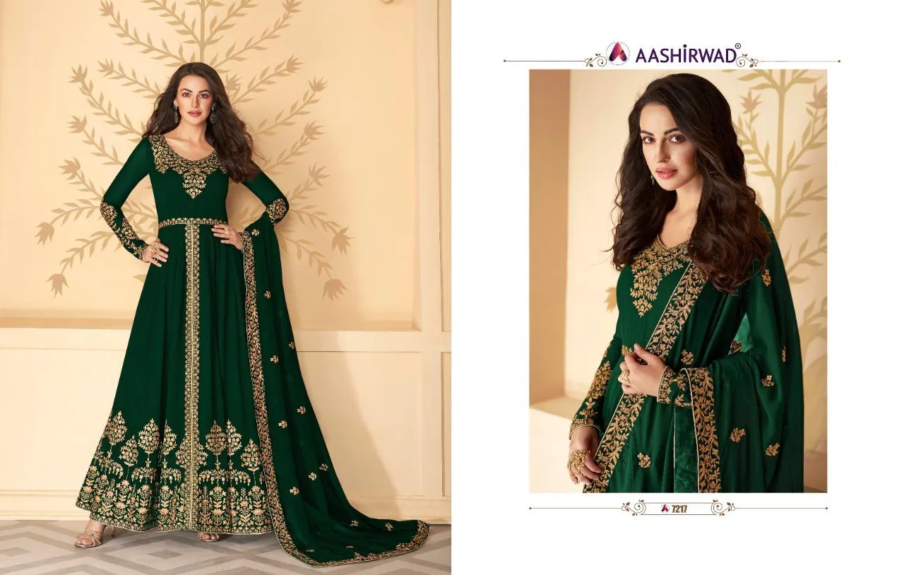 Aashirwad Creation Presents Paakhi Georgette Fancy Designer Salwar Suits