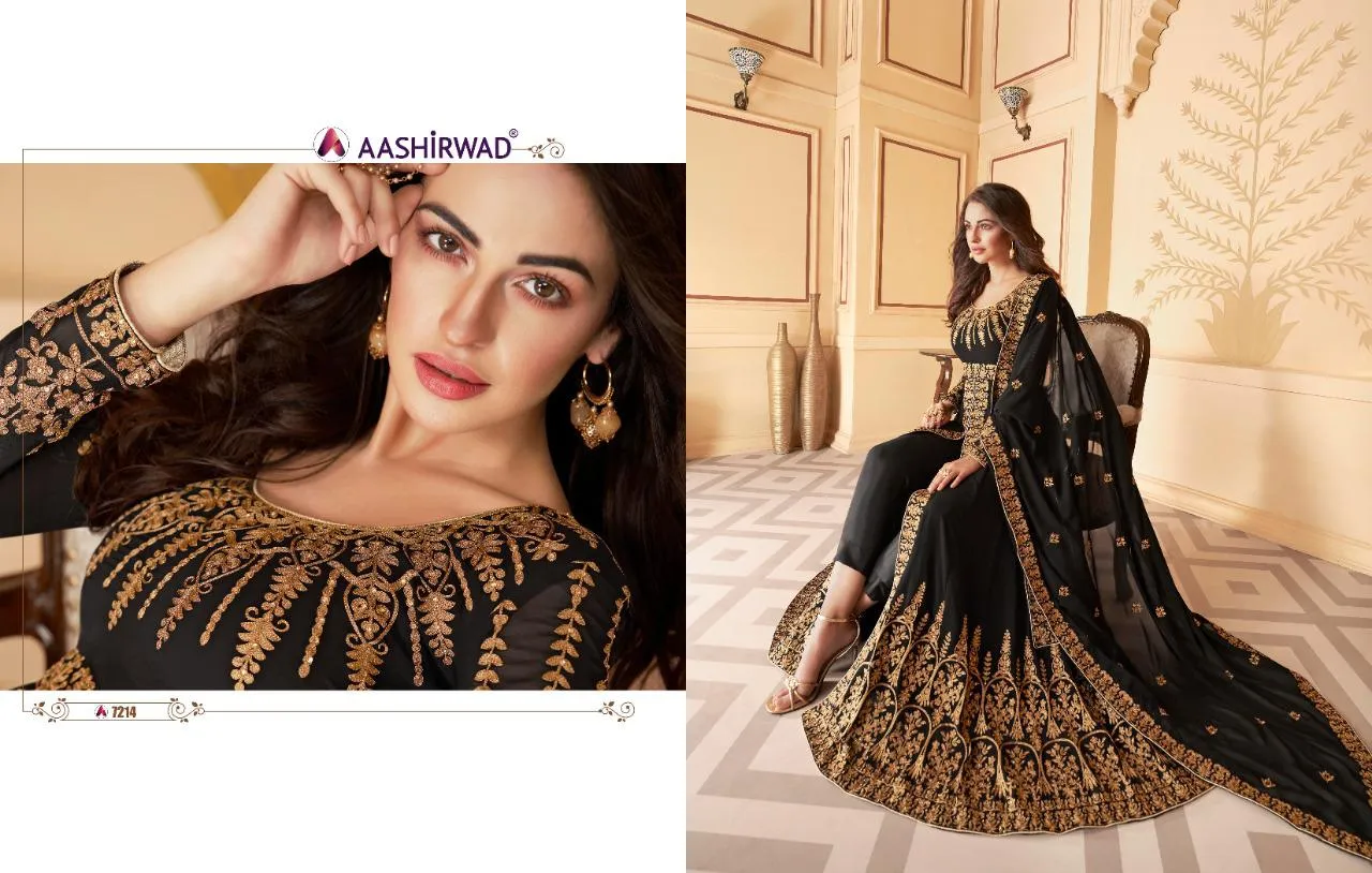 Aashirwad Creation Presents Paakhi Georgette Fancy Designer Salwar Suits