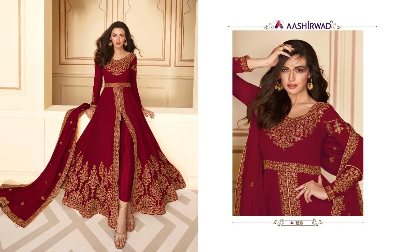 Aashirwad Creation Presents Paakhi Georgette Fancy Designer Salwar Suits