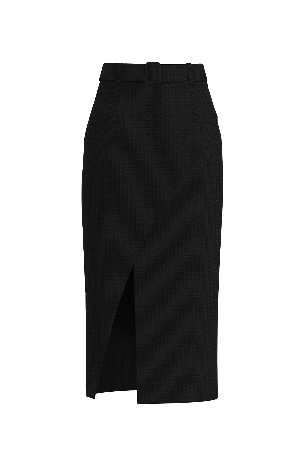 ACETATE JACQUARD PENCIL SKIRT