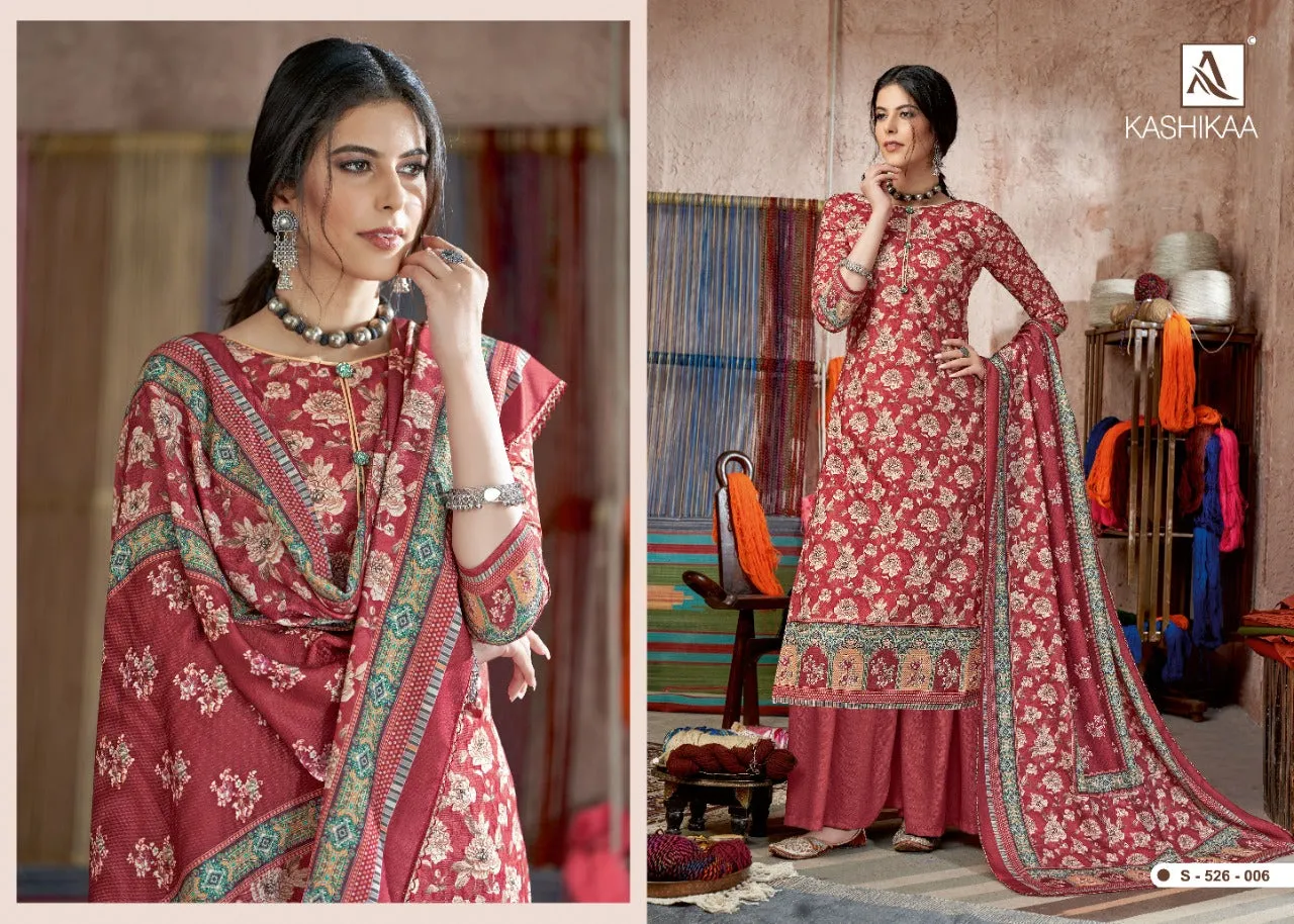 Alok Suit Launched Kashikaa Pashmina Printed Fancy Designer Salwar Kameez