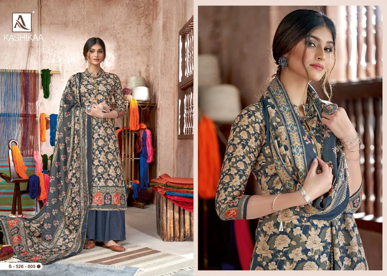Alok Suit Launched Kashikaa Pashmina Printed Fancy Designer Salwar Kameez