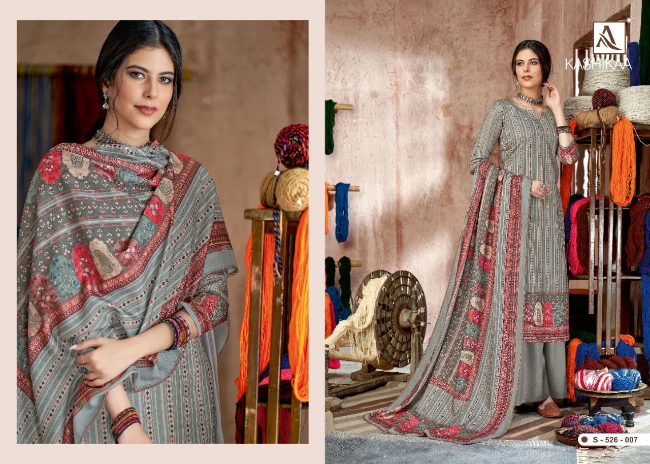 Alok Suit Launched Kashikaa Pashmina Printed Fancy Designer Salwar Kameez