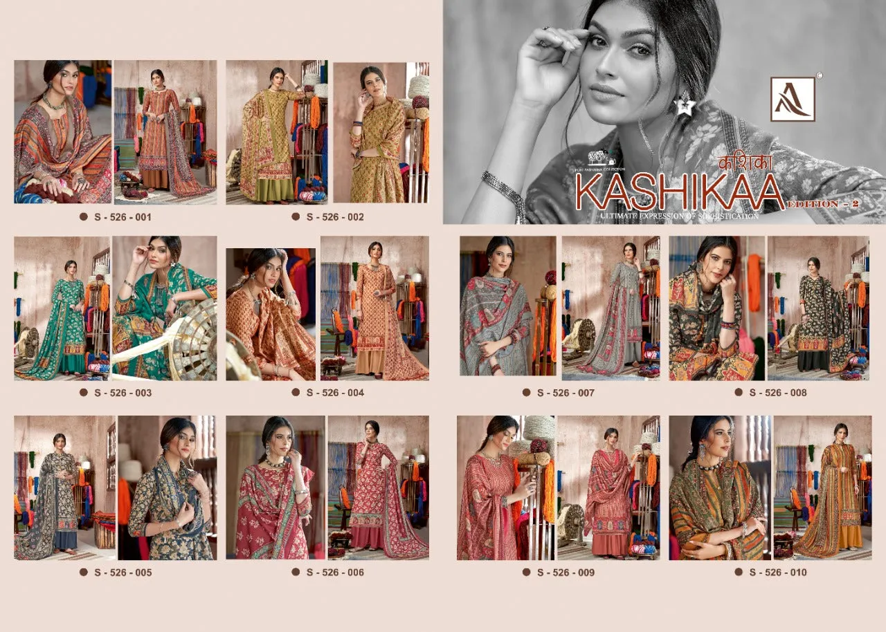 Alok Suit Launched Kashikaa Pashmina Printed Fancy Designer Salwar Kameez