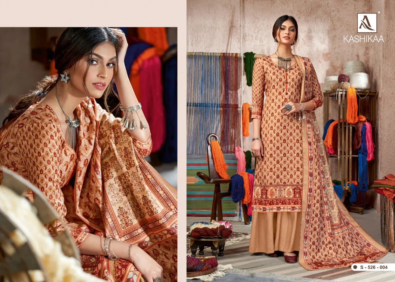Alok Suit Launched Kashikaa Pashmina Printed Fancy Designer Salwar Kameez