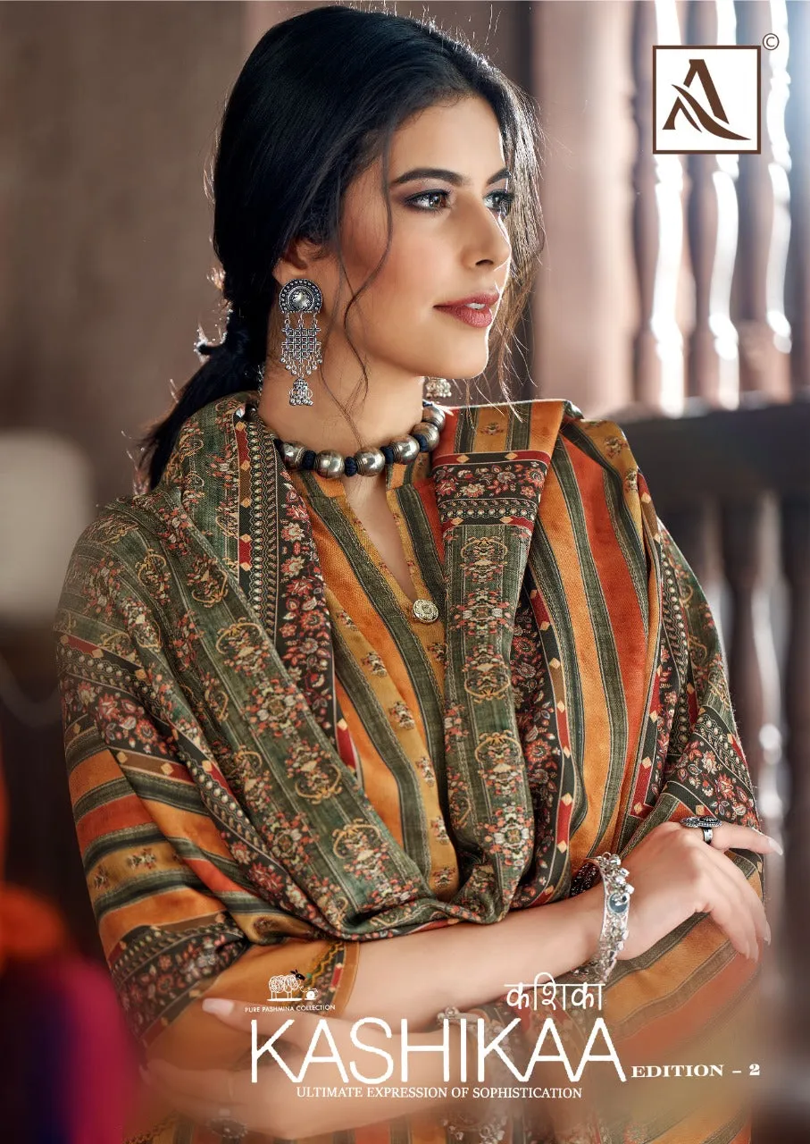 Alok Suit Launched Kashikaa Pashmina Printed Fancy Designer Salwar Kameez