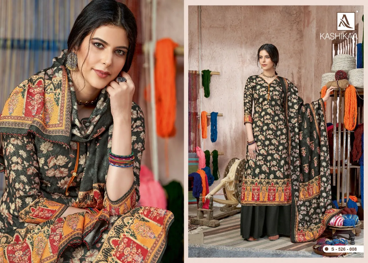 Alok Suit Launched Kashikaa Pashmina Printed Fancy Designer Salwar Kameez