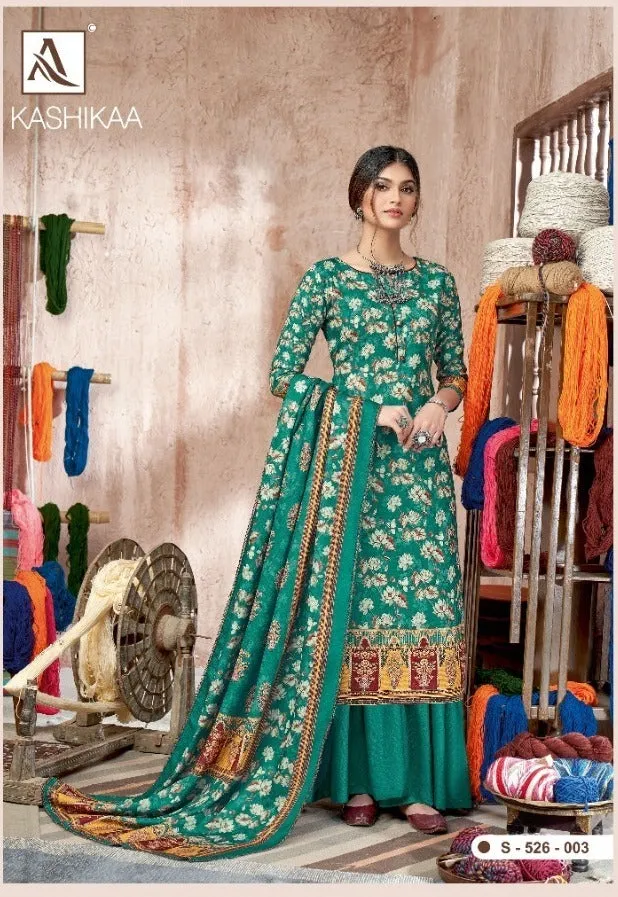 Alok Suit Launched Kashikaa Pashmina Printed Fancy Designer Salwar Kameez