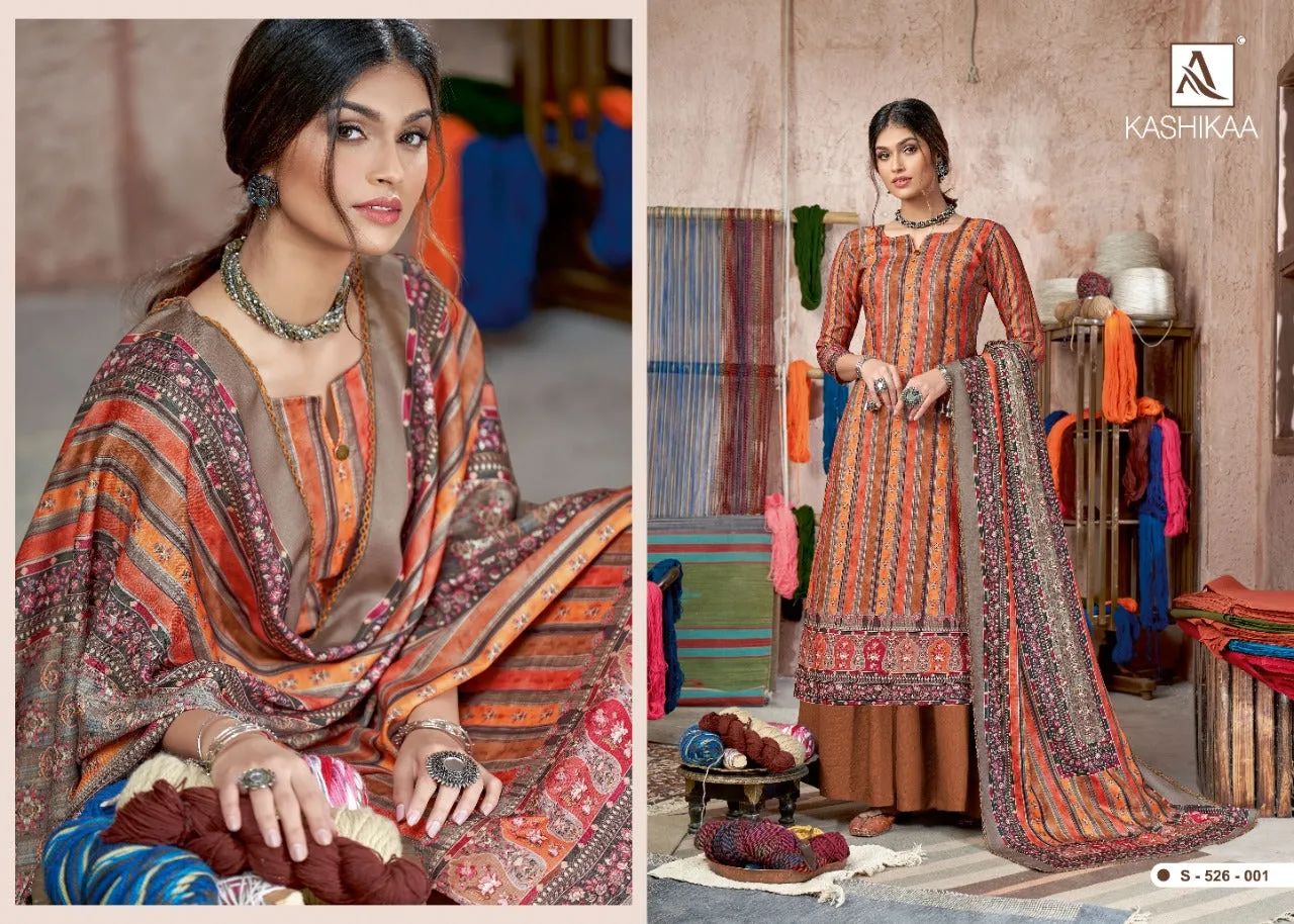 Alok Suit Launched Kashikaa Pashmina Printed Fancy Designer Salwar Kameez