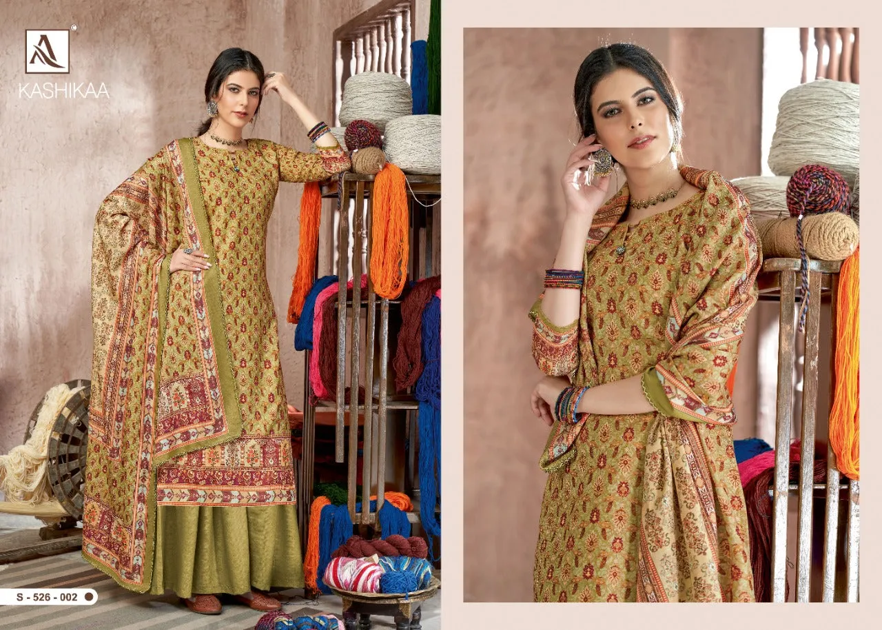 Alok Suit Launched Kashikaa Pashmina Printed Fancy Designer Salwar Kameez