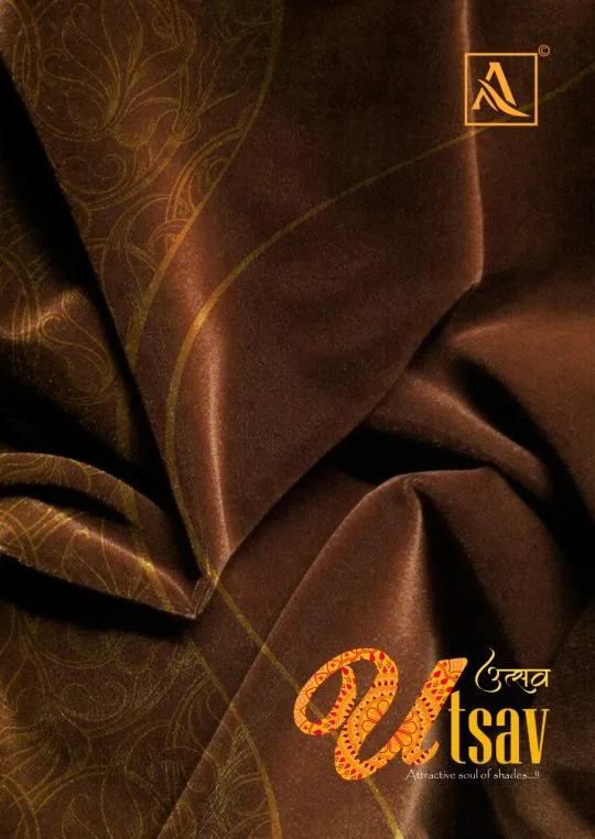 Alok Suits Presents Utsav Viscose Velvet Printed Fancy Designer Salwar Kameez