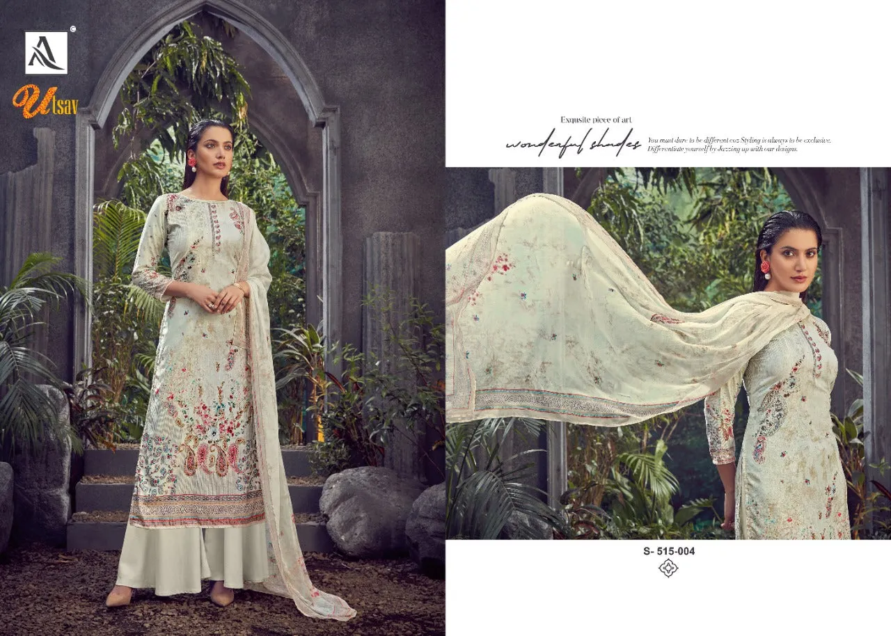 Alok Suits Presents Utsav Viscose Velvet Printed Fancy Designer Salwar Kameez