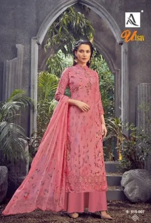 Alok Suits Presents Utsav Viscose Velvet Printed Fancy Designer Salwar Kameez