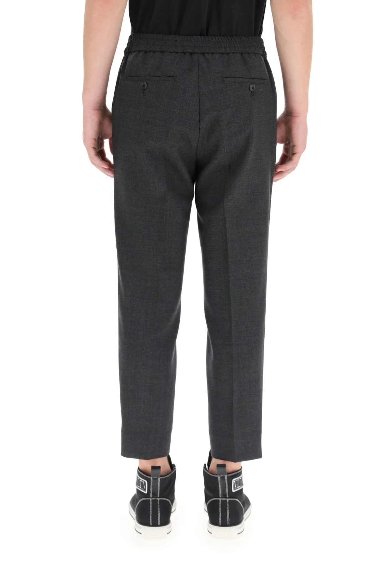 AMI Cropped Tailored Trousers
