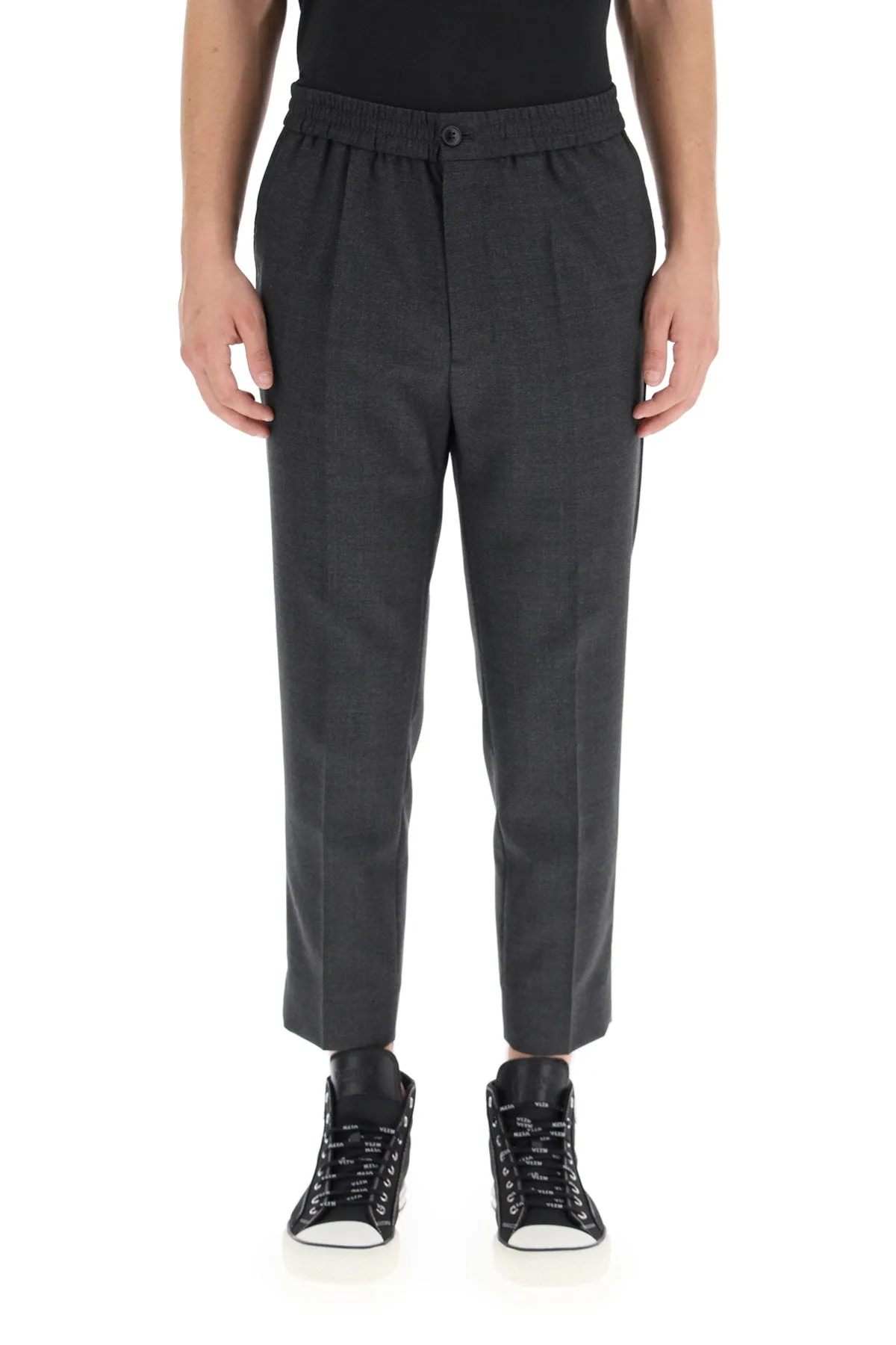 AMI Cropped Tailored Trousers