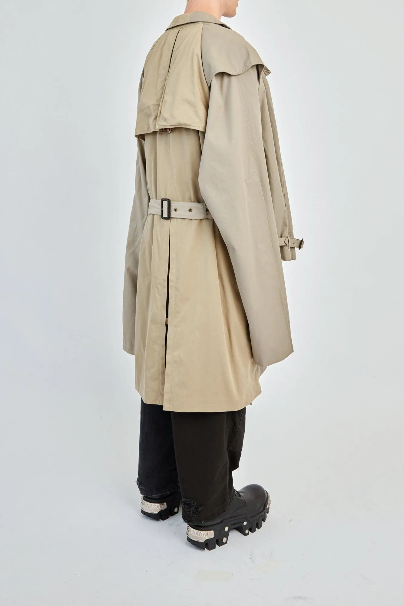 Balenciaga Double Sleeve Trench