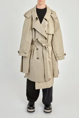 Balenciaga Double Sleeve Trench