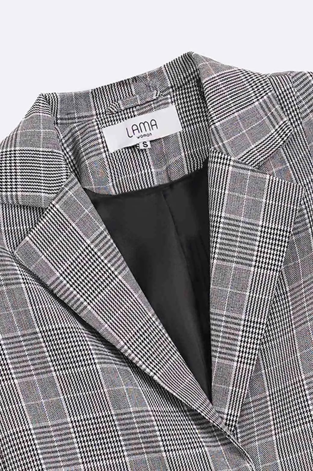 BASIC CHECKERED BLAZER