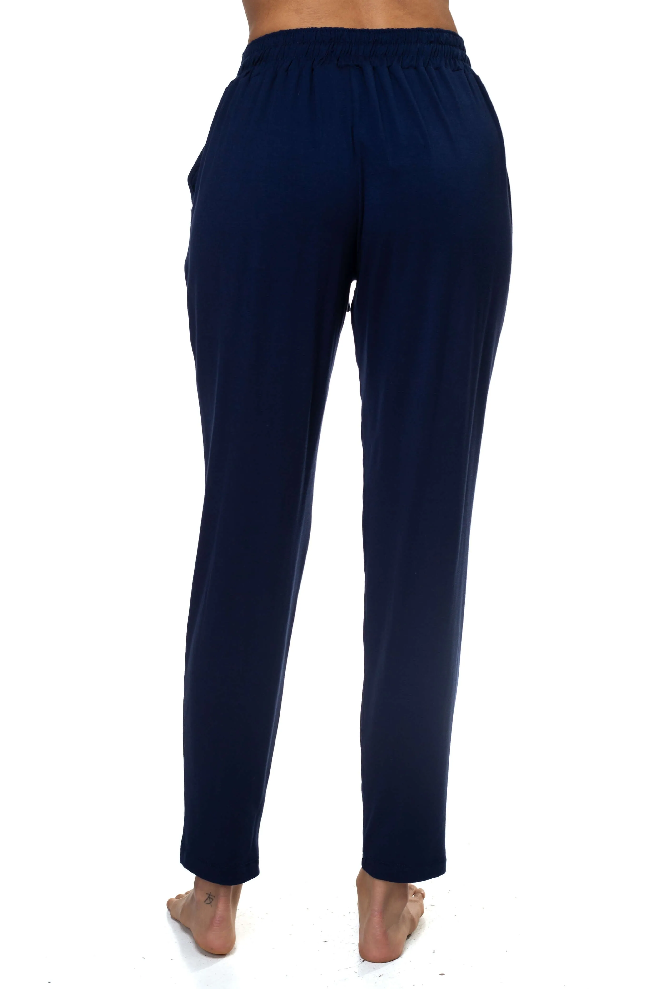 Basic Rayon Jersey Pants With Pockets