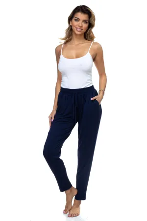 Basic Rayon Jersey Pants With Pockets
