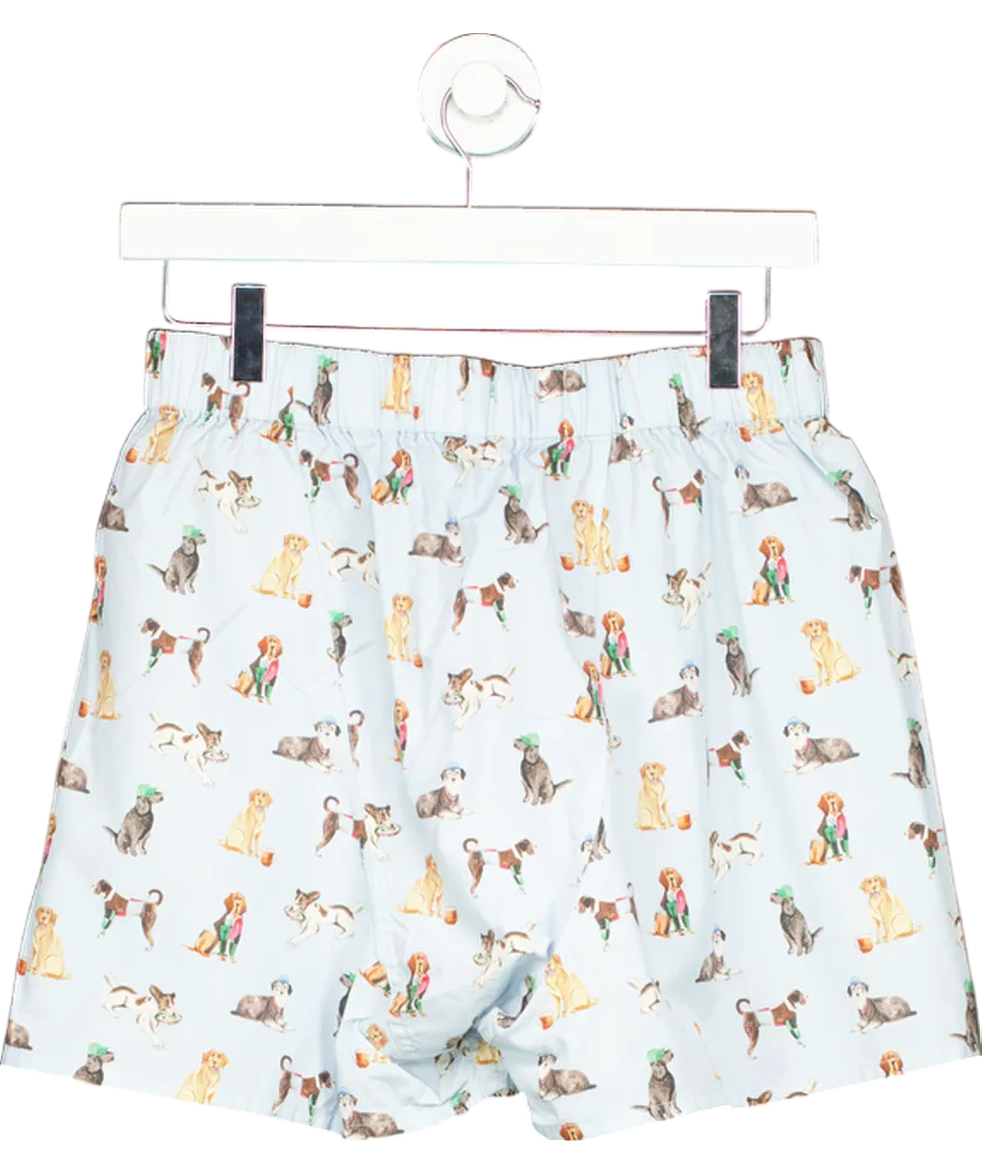 Beaufort & Blake Blue Dogs Boxer Shorts UK S
