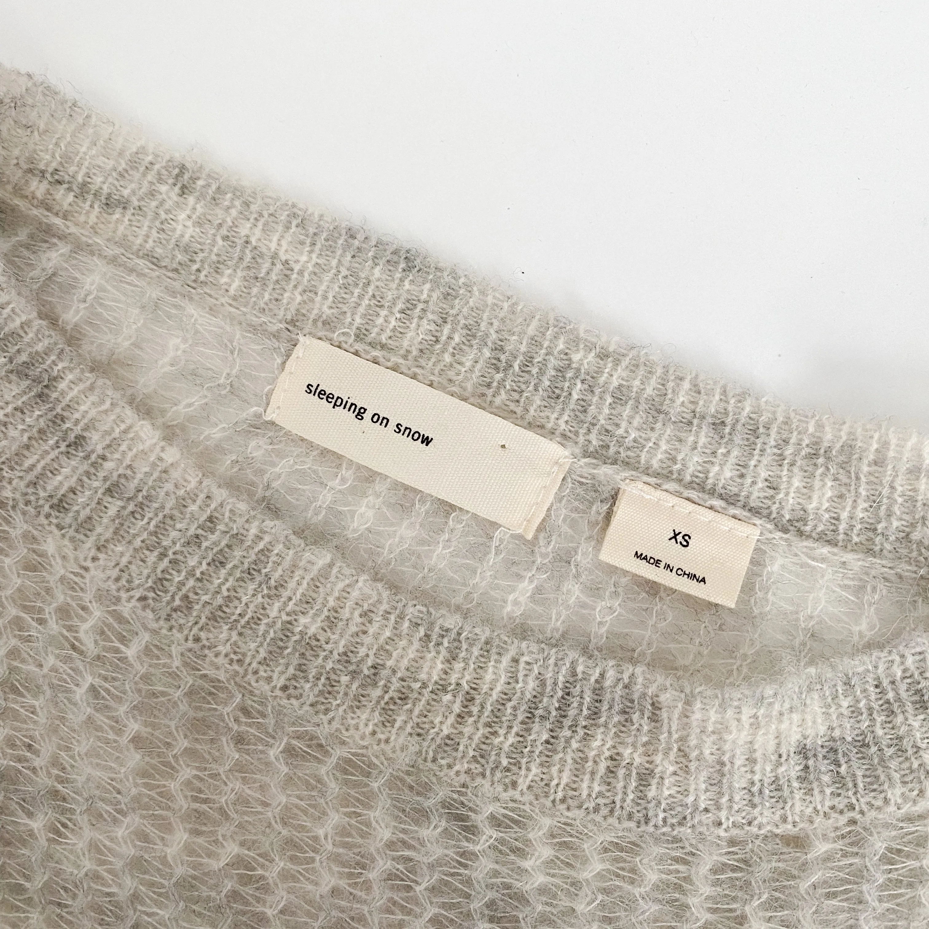 bell sleeve cropped sweater - xs