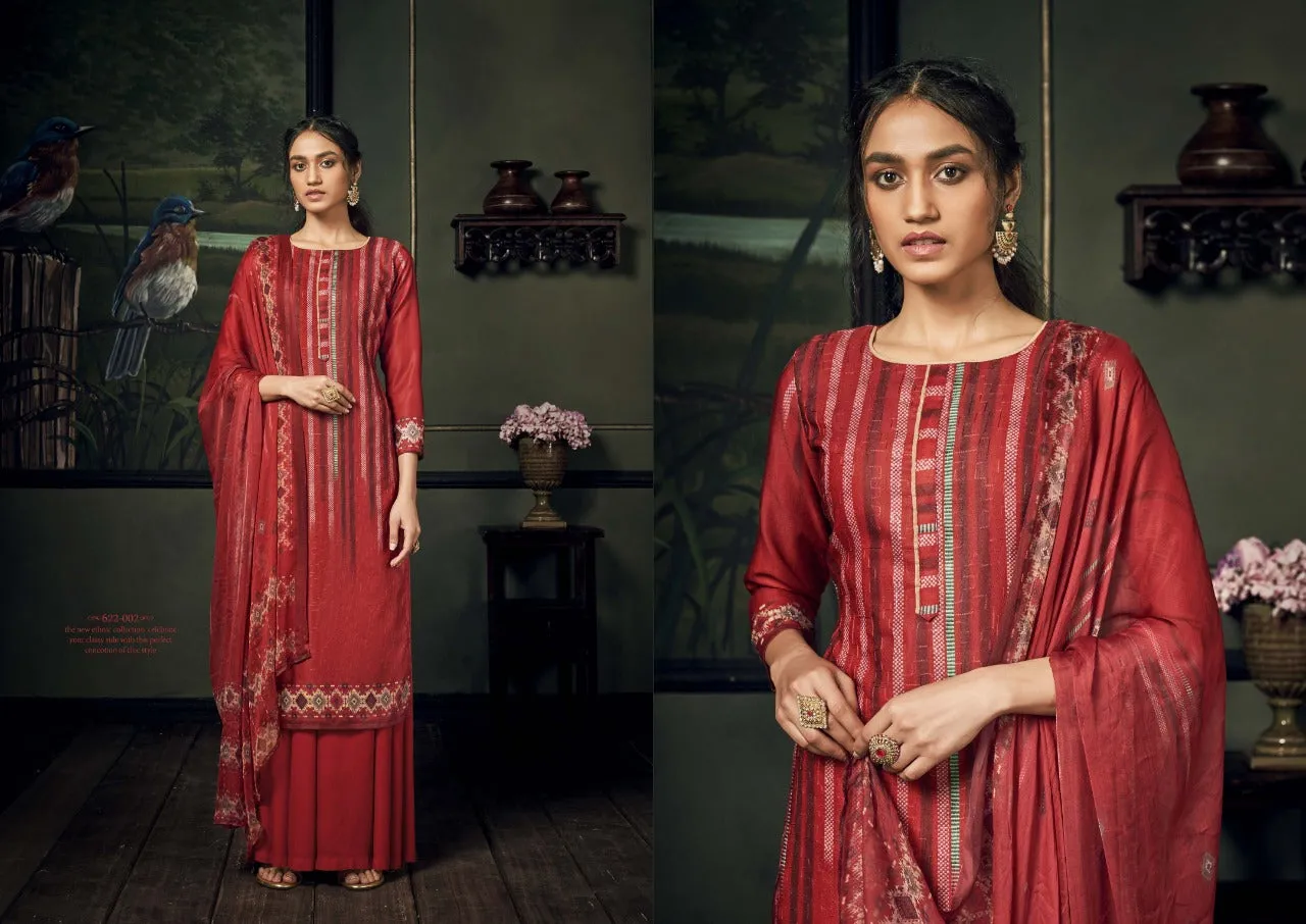 Belliza Designer Studio Launched Bella Pashmina Printed Embroidery Work Fancy Designer Salwar Kameez
