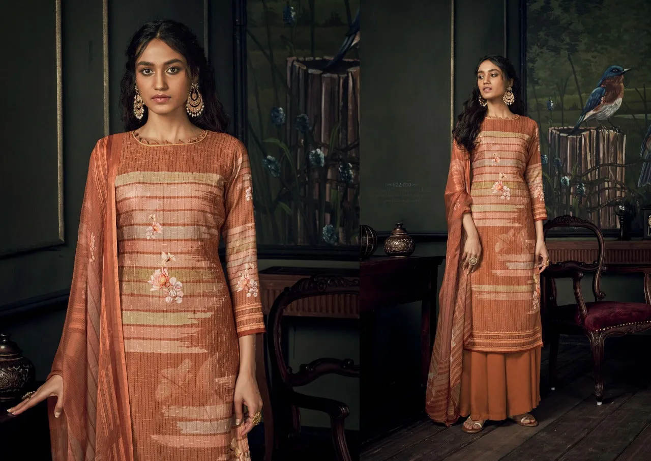Belliza Designer Studio Launched Bella Pashmina Printed Embroidery Work Fancy Designer Salwar Kameez