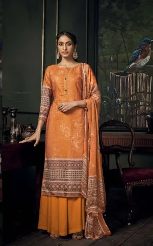 Belliza Designer Studio Launched Bella Pashmina Printed Embroidery Work Fancy Designer Salwar Kameez