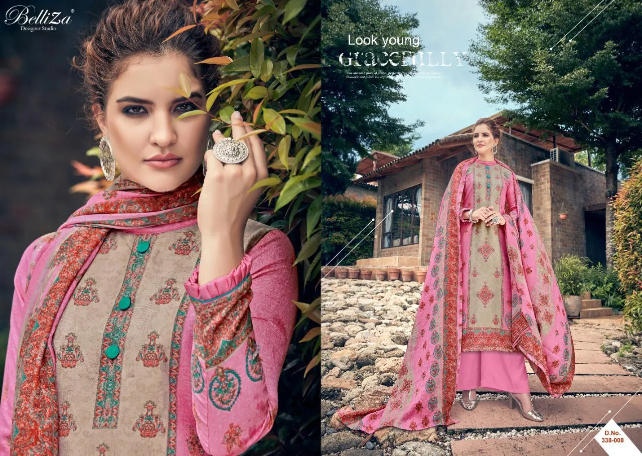 Belliza Designer Studio Launched Masakali Pashmina Printed Fancy Designer Salwar Kameez
