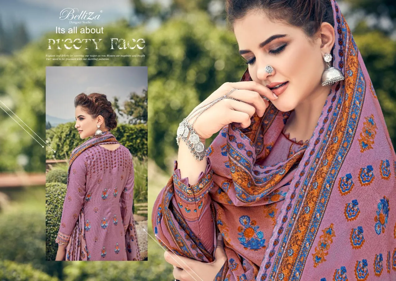 Belliza Designer Studio Launched Masakali Pashmina Printed Fancy Designer Salwar Kameez