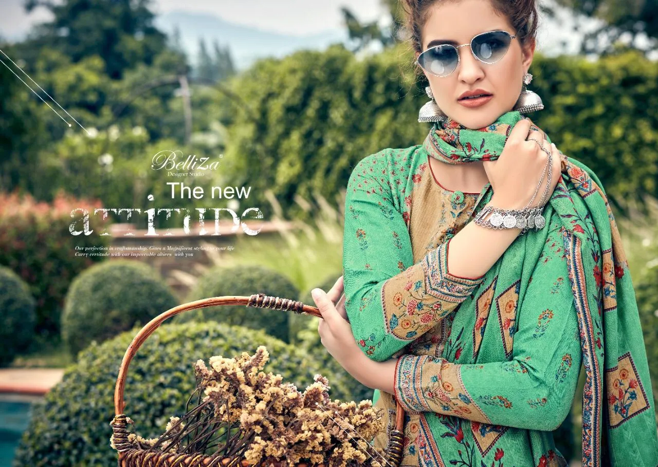Belliza Designer Studio Launched Masakali Pashmina Printed Fancy Designer Salwar Kameez