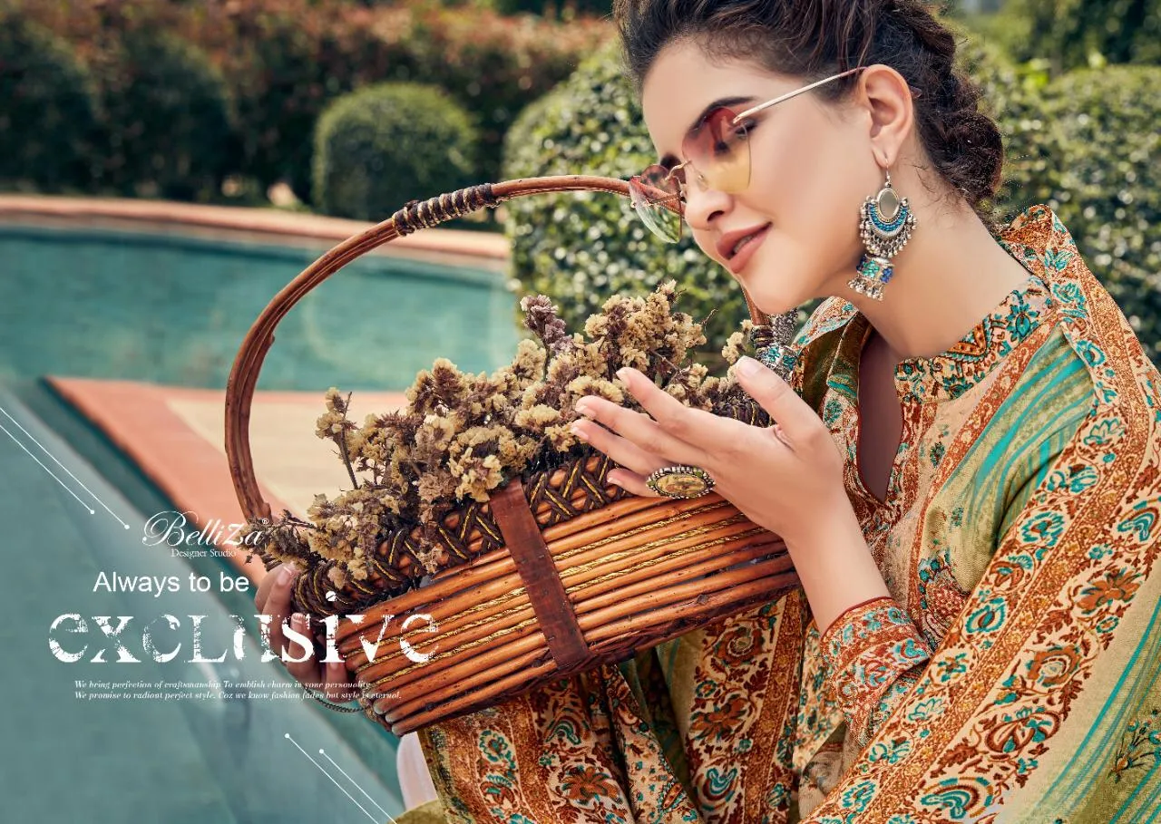 Belliza Designer Studio Launched Masakali Pashmina Printed Fancy Designer Salwar Kameez