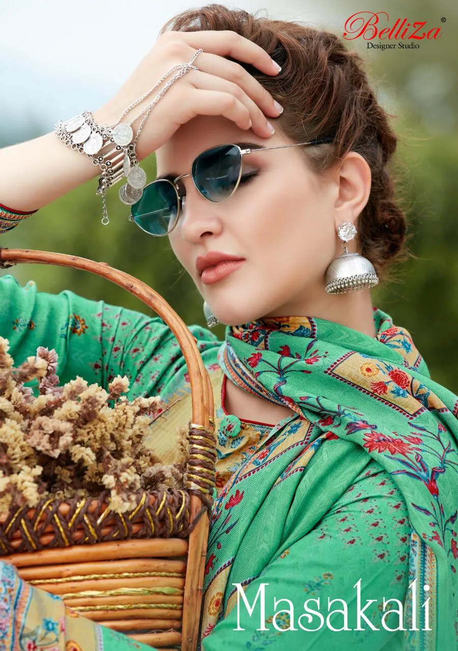 Belliza Designer Studio Launched Masakali Pashmina Printed Fancy Designer Salwar Kameez