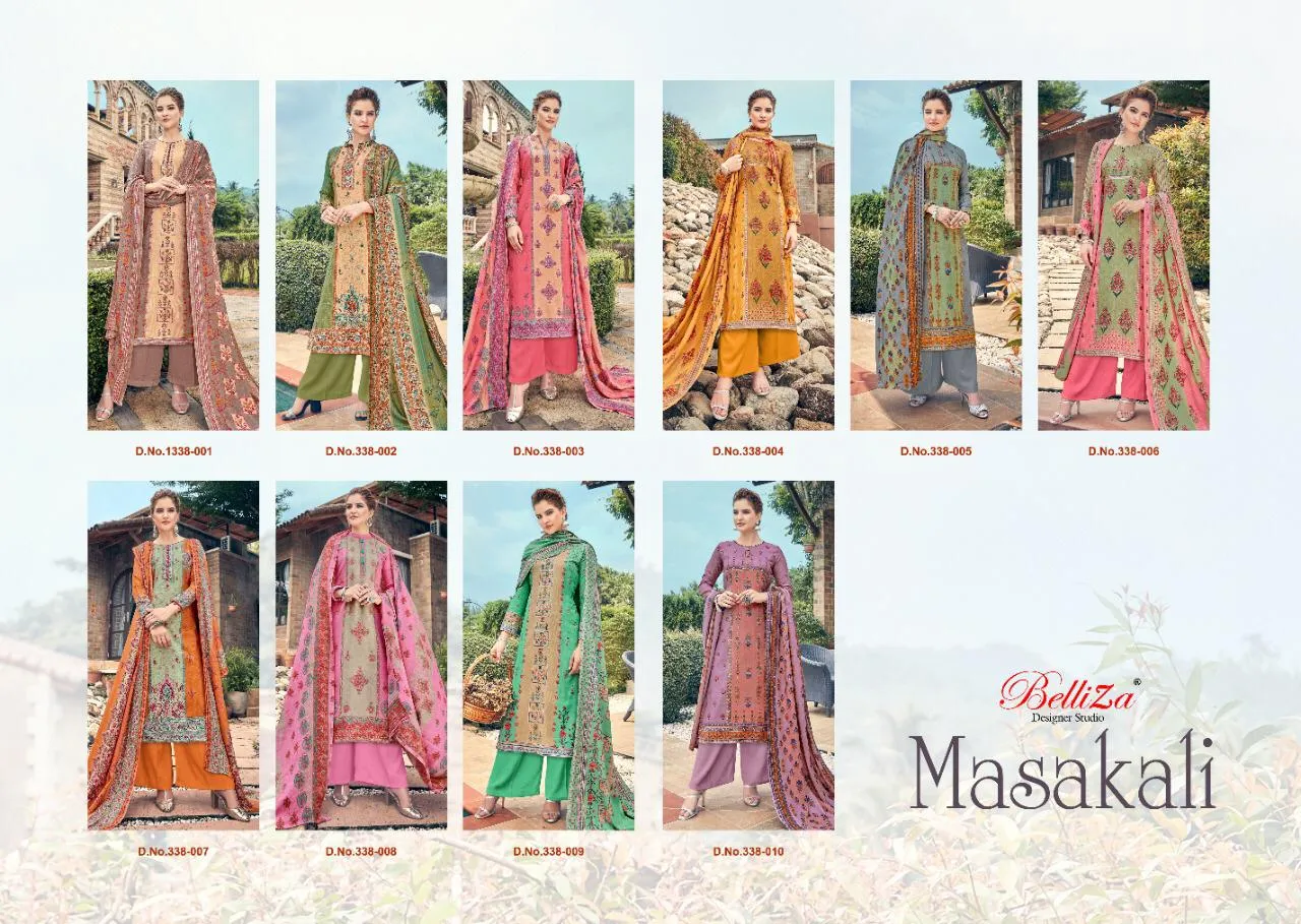 Belliza Designer Studio Launched Masakali Pashmina Printed Fancy Designer Salwar Kameez