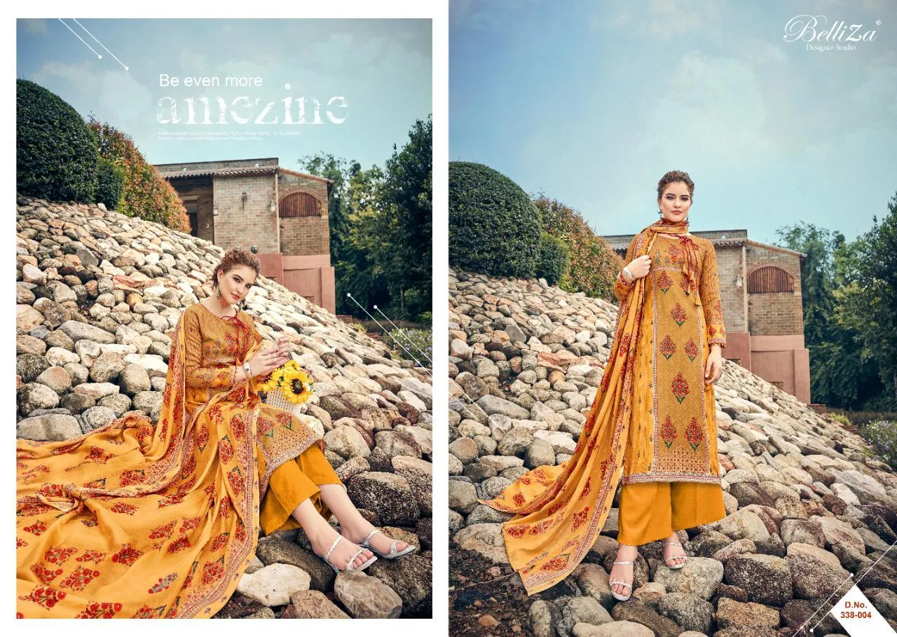 Belliza Designer Studio Launched Masakali Pashmina Printed Fancy Designer Salwar Kameez