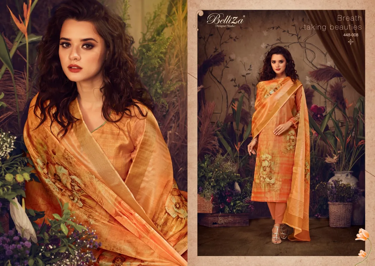 Belliza Designer Studio Presents Maanya Modal Satin Printed Fancy Designer Salwar Suits