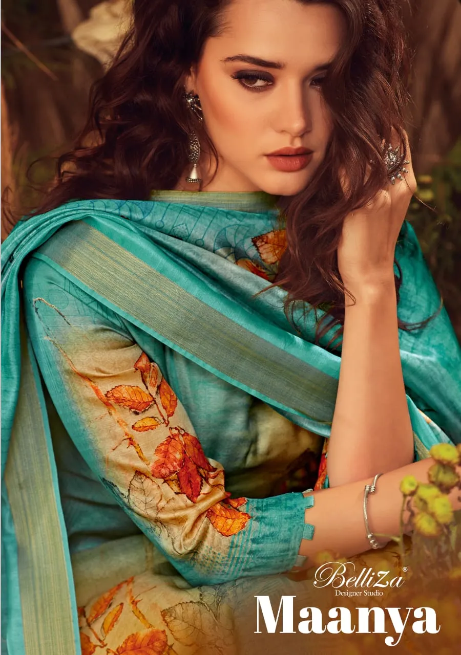 Belliza Designer Studio Presents Maanya Modal Satin Printed Fancy Designer Salwar Suits