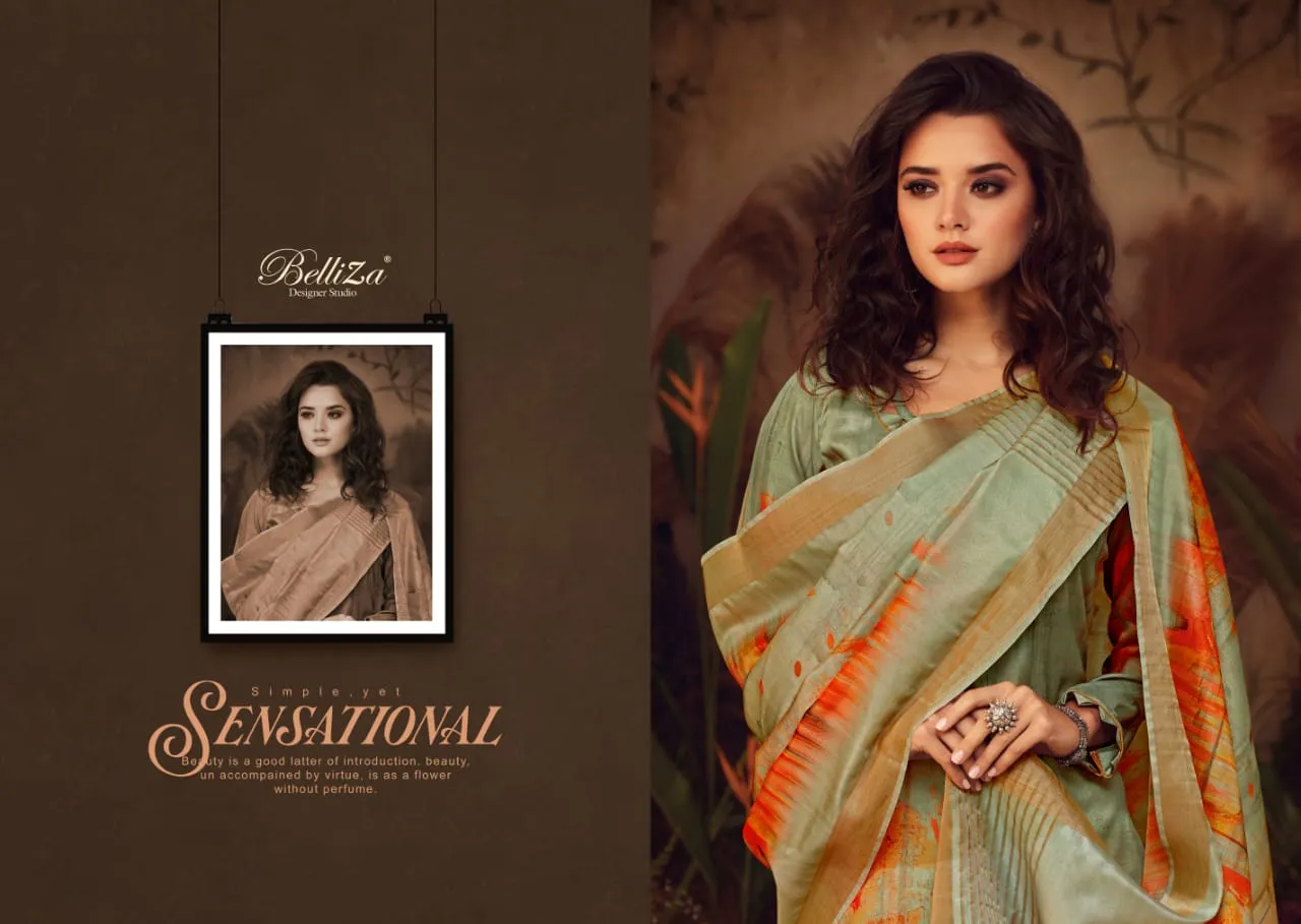 Belliza Designer Studio Presents Maanya Modal Satin Printed Fancy Designer Salwar Suits