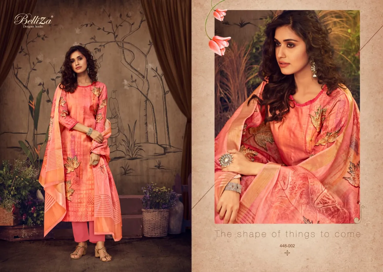 Belliza Designer Studio Presents Maanya Modal Satin Printed Fancy Designer Salwar Suits