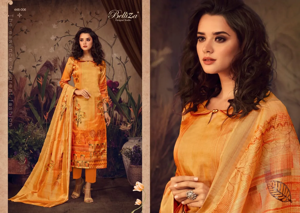 Belliza Designer Studio Presents Maanya Modal Satin Printed Fancy Designer Salwar Suits