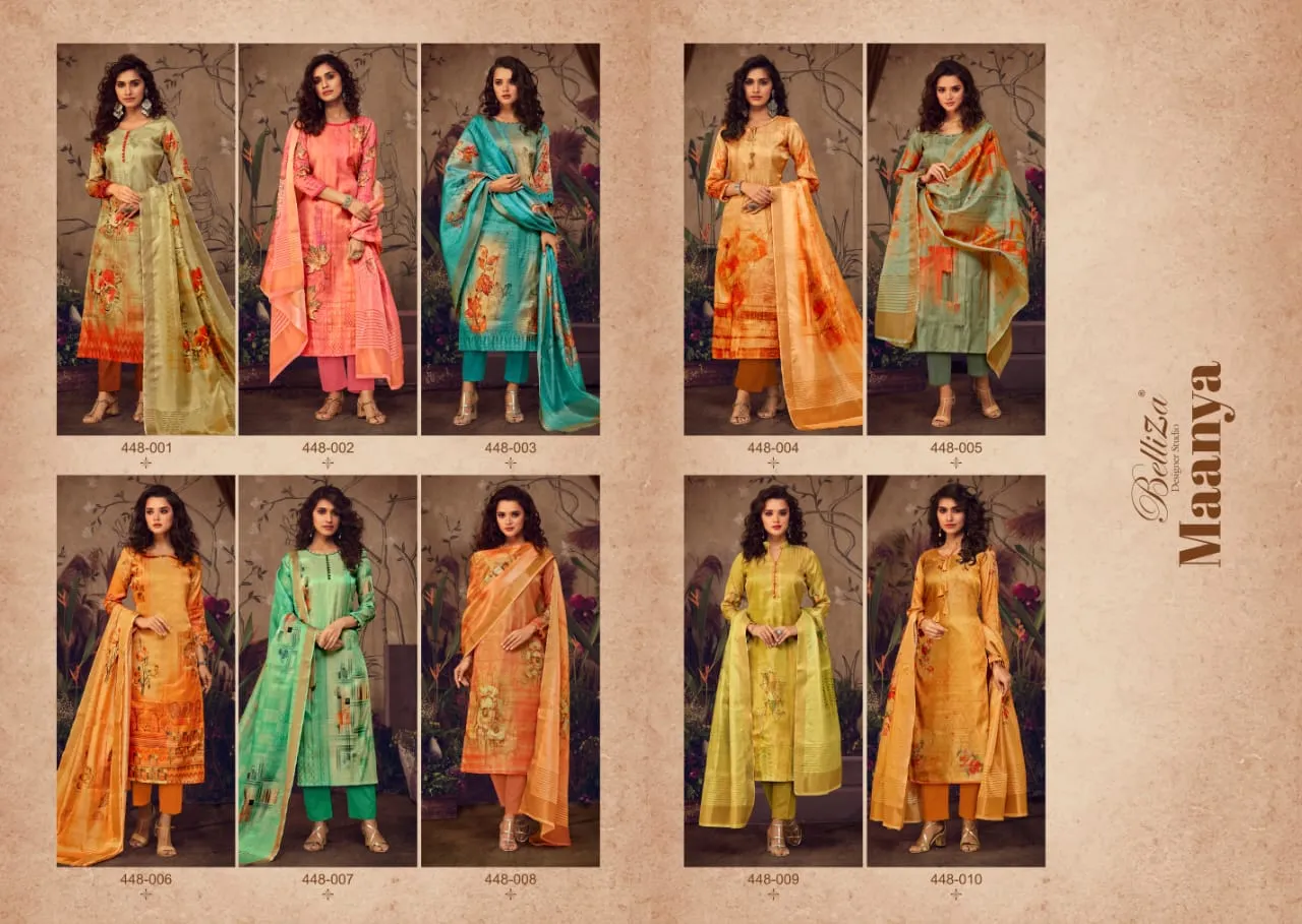 Belliza Designer Studio Presents Maanya Modal Satin Printed Fancy Designer Salwar Suits