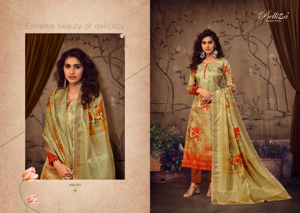Belliza Designer Studio Presents Maanya Modal Satin Printed Fancy Designer Salwar Suits