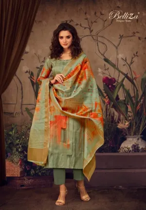 Belliza Designer Studio Presents Maanya Modal Satin Printed Fancy Designer Salwar Suits