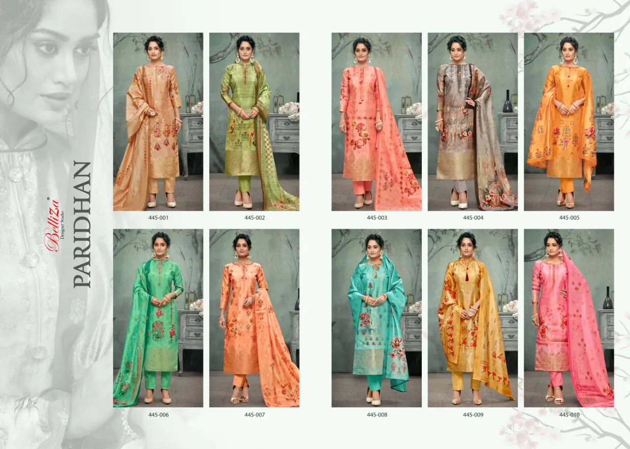 Belliza Designer Studio Presents Paridhan Banarasi Silk Printed Fancy Designer Salwar Kameez
